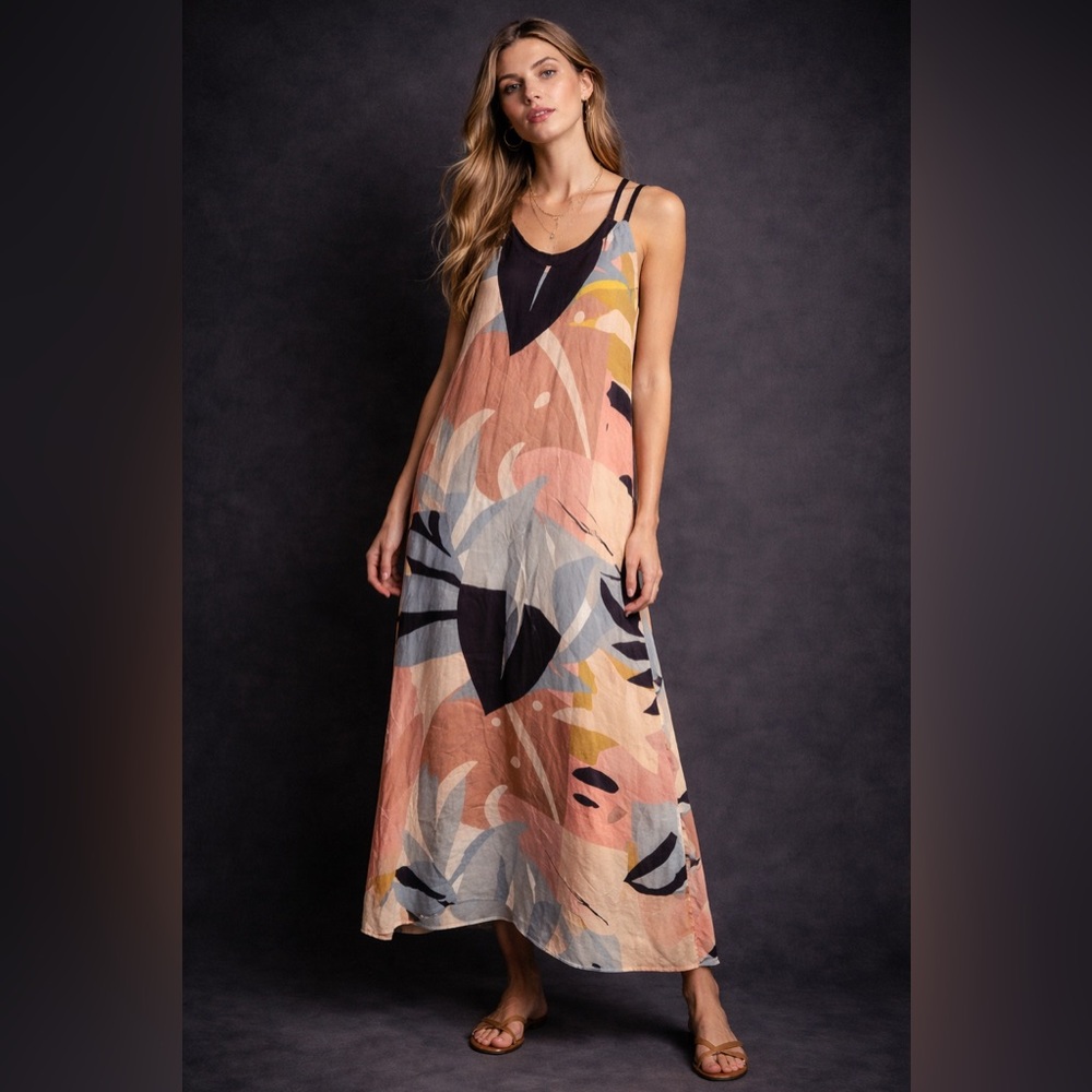 Function & Fringe Edit | Maxi Dress Built-In Bra Adjustable Straps